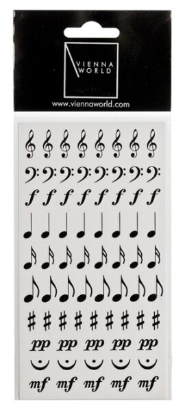 Sheet of Music Symbol stickers