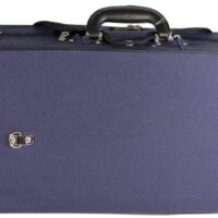 Clam shaped viola case closed