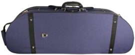 Clam shaped viola case closed