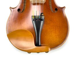 Guarneri Violin Chinrest (BOXWOOD, Hill Gold feet)