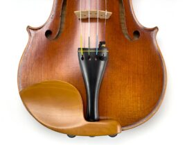 Guarneri Violin Chinrest (BOXWOOD, Hill nickel feet)