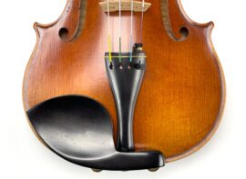 Guarneri Violin Chinrest (EBONY, Hill Gold feet)
