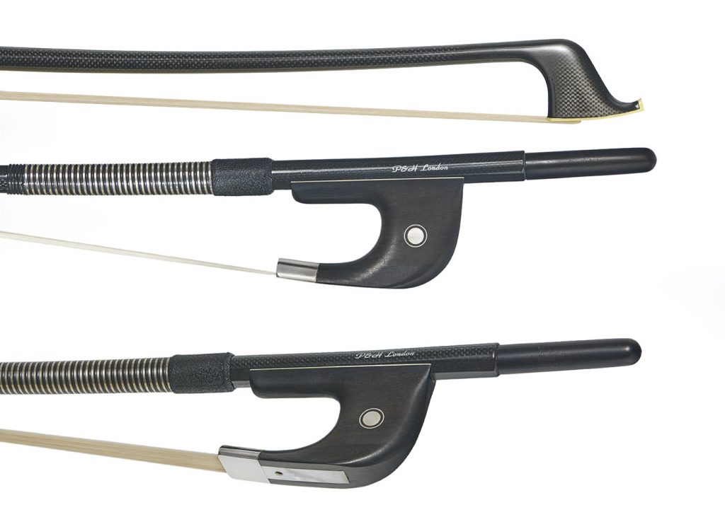 German/French style 3/4 Braided carbon fiber bows with variable sizes 