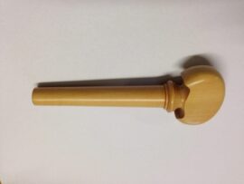 Cello tuning peg - old English light wood