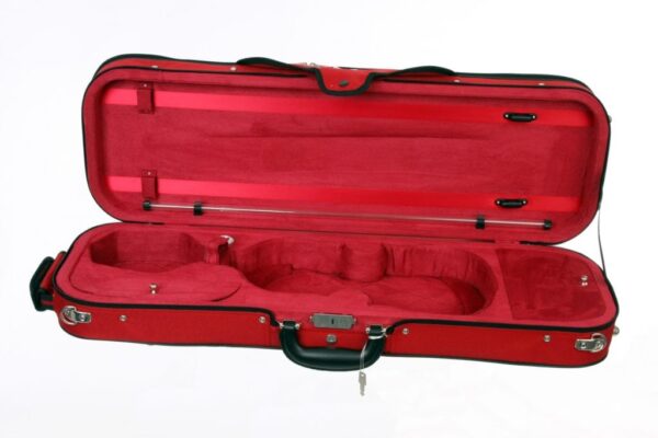 Caswells superlight violin case red/red