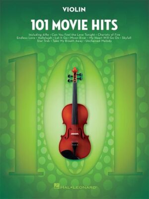 101 Movie Hits for Violin with all the favourites from the silver screen