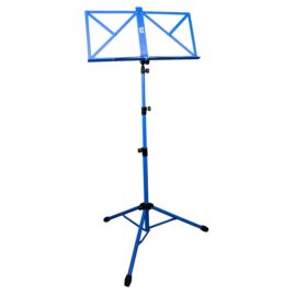 Standard fold-up Music stand blue