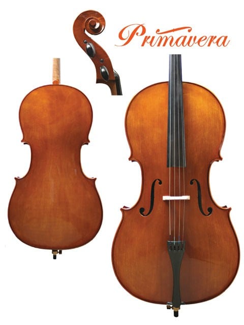 UK　cello　outfit　4/4　Primavera　Caswells　Strings　200　size