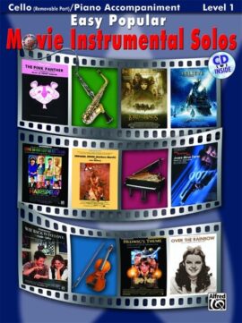Easy popular movie instrumental solos cello