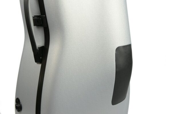 BAM Hightech 4.4 cello case Silver Grey side