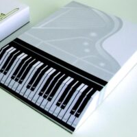 A6 slant pad with music design