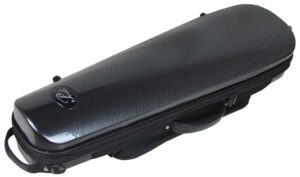 Pedi Steel Shield shaped Violin case (Black)