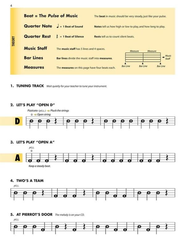 Essential Elements for strings Double Bass book 1 page 2