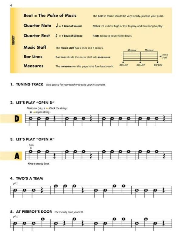 Essential Elements for strings cello book 1 page 2