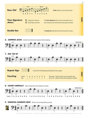 Essential Elements for strings cello book 1 page 3