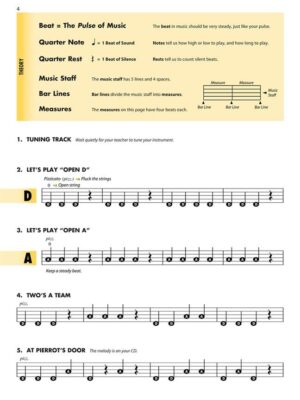 Essential Elements for strings violin book 1 page 2