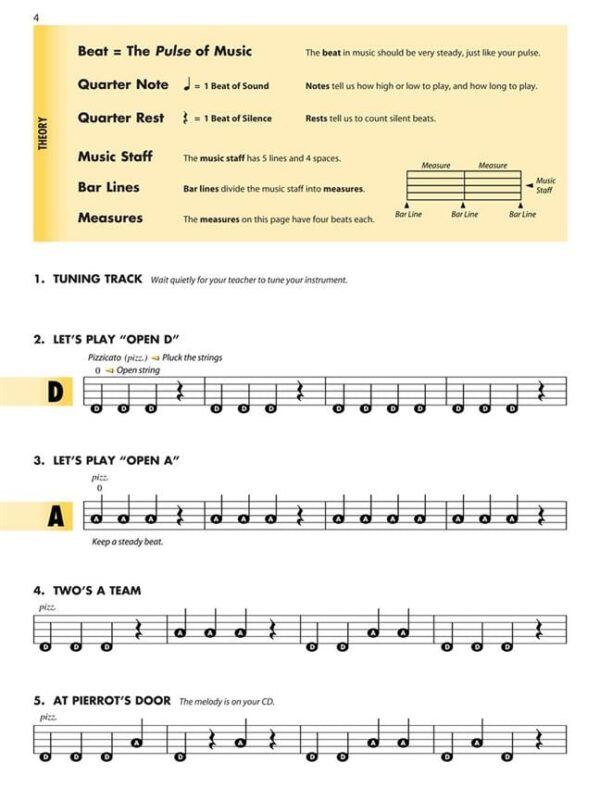 Essential Elements for strings violin book 1 page 2