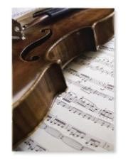 Notebook - lined paper 20 pages - violin