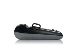BAM Hightech contoured carbon black violin case