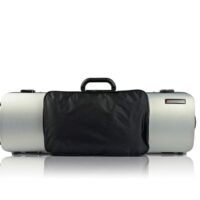 BAM Hightech Oblong Silver Violin case with pocket