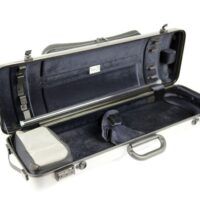 BAM hightech oblong SILVER violin case (with pocket)
