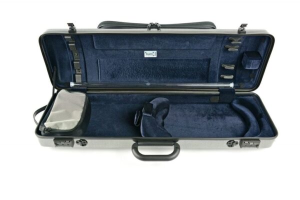 BAM hightech oblong TWEED violin case (with pocket)