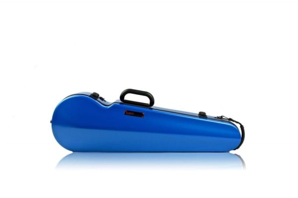 BAM Hightech contoured Azure blue violin case