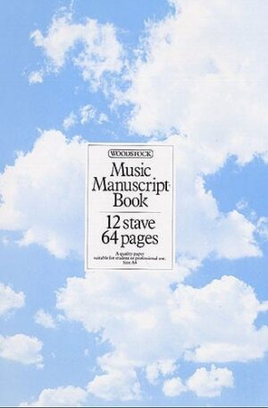 Music Manuscript Paper 12 Stave - 64 pages (A4 Spiral bound)