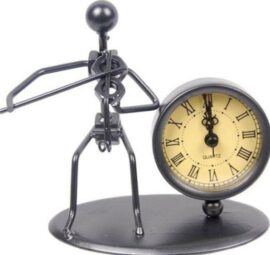Violin Sculpture with Clock