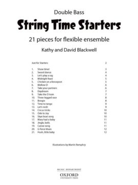 String Time Starters Double Bass book