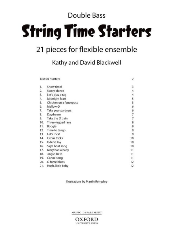 String Time Starters Double Bass book