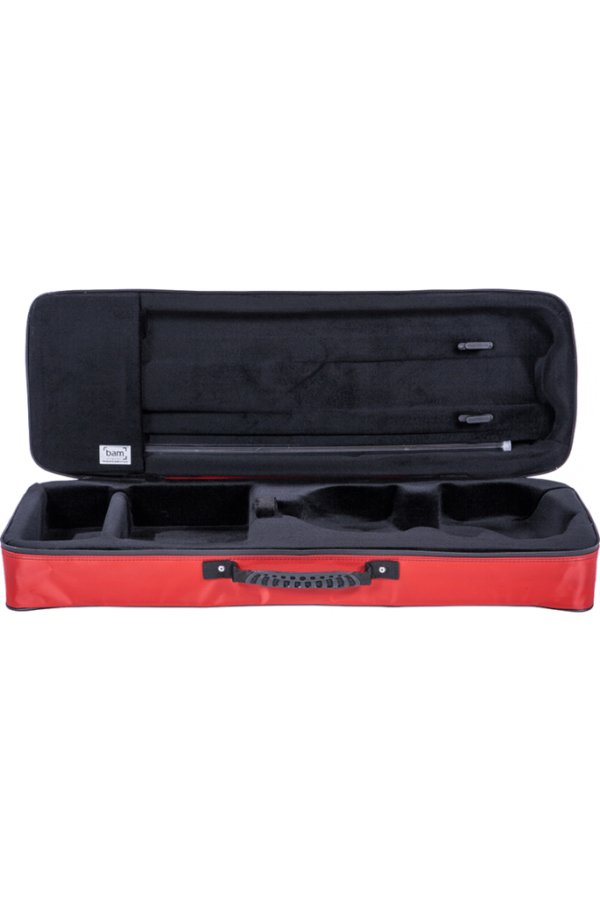 BAM Performance violin case Cranberry Red open