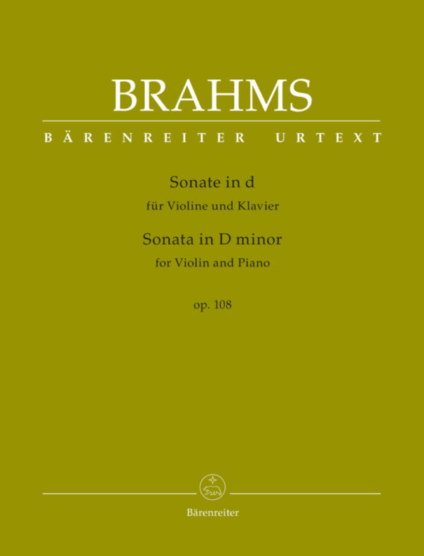 Brahms Violin Sonata in D min Op 108