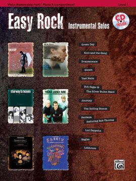 Easy Rock Instrumental Solos Viola playalong