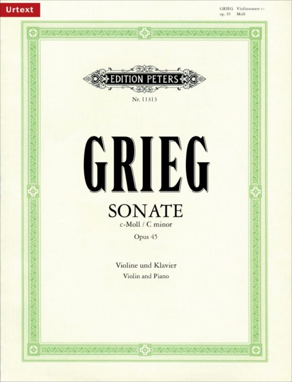 Grieg Violin Sonata No. 3 in C minor, op. 45
