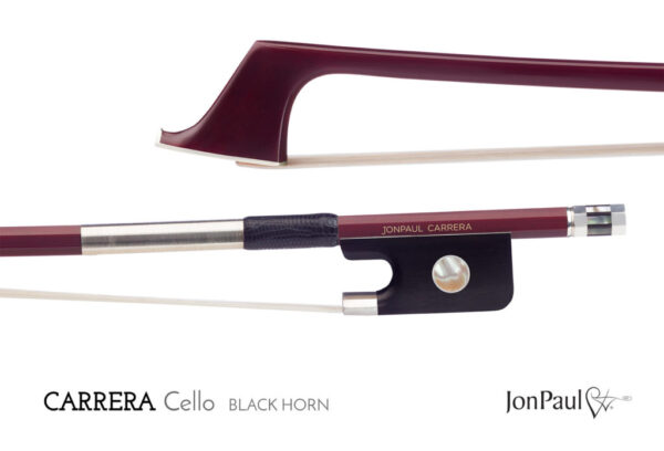 JonPaul Carrera Cello bow with Horn frog