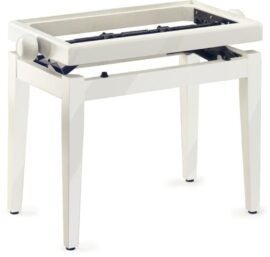 Piano Stool - White gloss finish