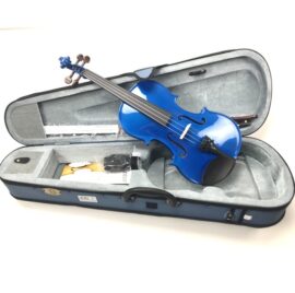 Stentor Harlequin Violin outfit blue in case