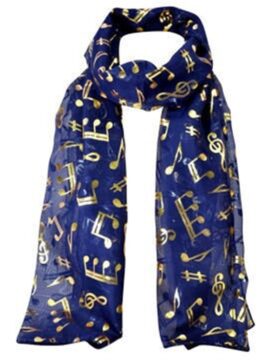 Neck Scarf with music pattern