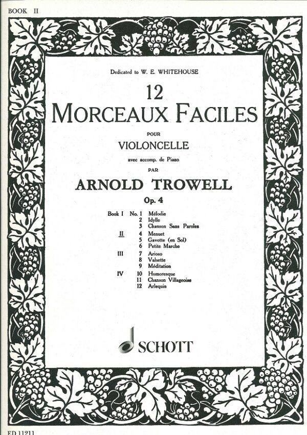Trowell: 12 Morceaux faciles Op.4 Vol 2