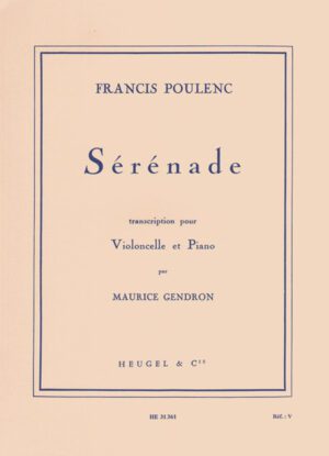Poulenc - Serenade (Cello & Piano)