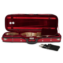 Stohr Superlight Deluxe Violin Case RED TAN RED