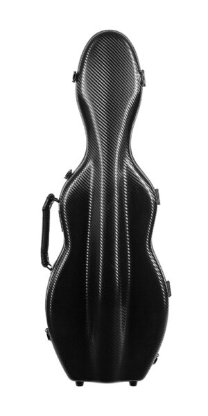 Tonareli Cello shaped Polycarbonate Violin case (VNPC1025 Black Titanium)