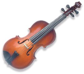 Miniature Pin Violin - approx 7cm long